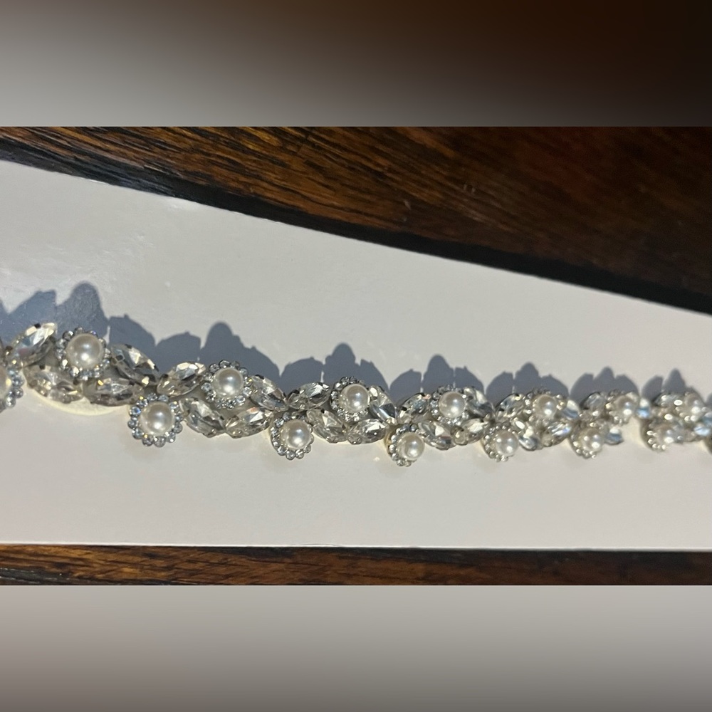 Silver & Pearl Bridal Belt - BNWT